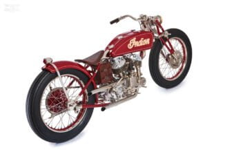 custom indian by THE GASBOX right rear view