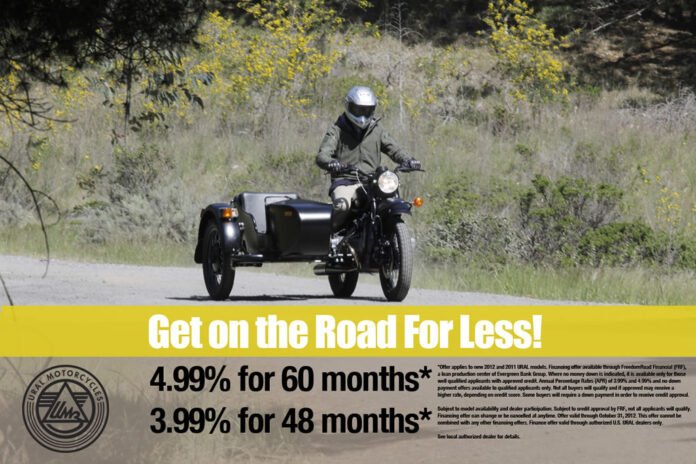 Ural Motorcycles Announces Fall Retail Financing Incentives