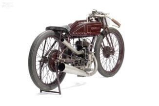 1926 Garelli Racing Motorcycle rear view