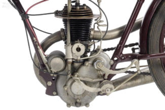 1926 Garelli Racing Motorcycle engine left