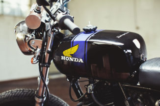 Aermacchi fuel tank with Honda Badge