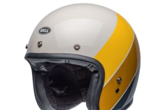 bell-custom-500-culture-classic-open-face-motorcycle-helmet-riff-gloss-sand-yellow-front-left