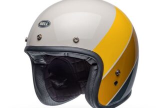 bell-custom-500-culture-classic-open-face-motorcycle-helmet-riff-gloss-sand-yellow-front-left